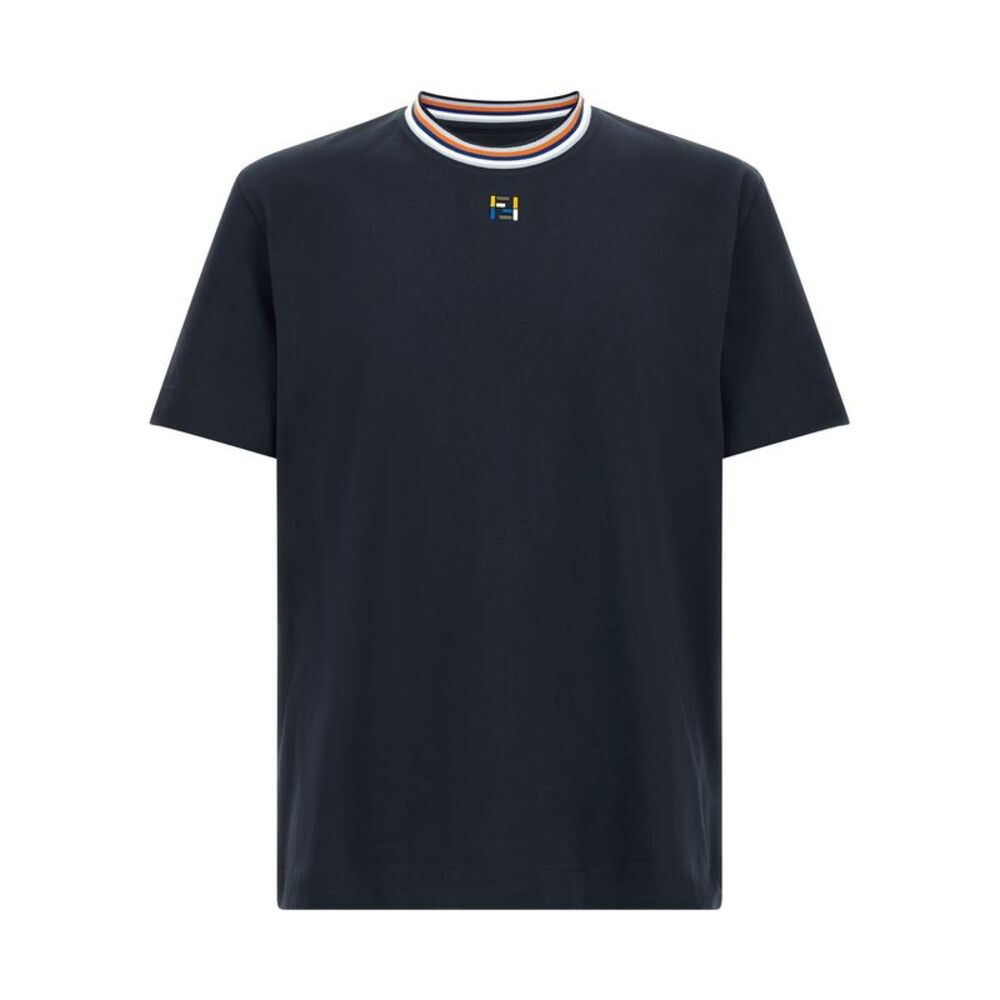 Fendi Blue Cotton Men's T-Shirt